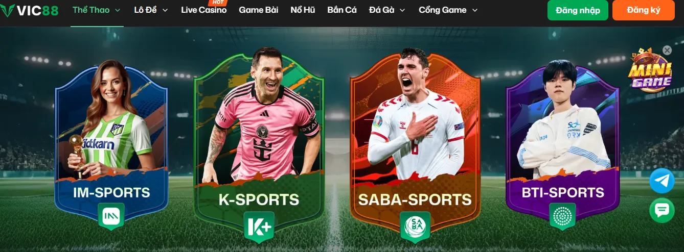 Ca cược thể thao tại Vic88